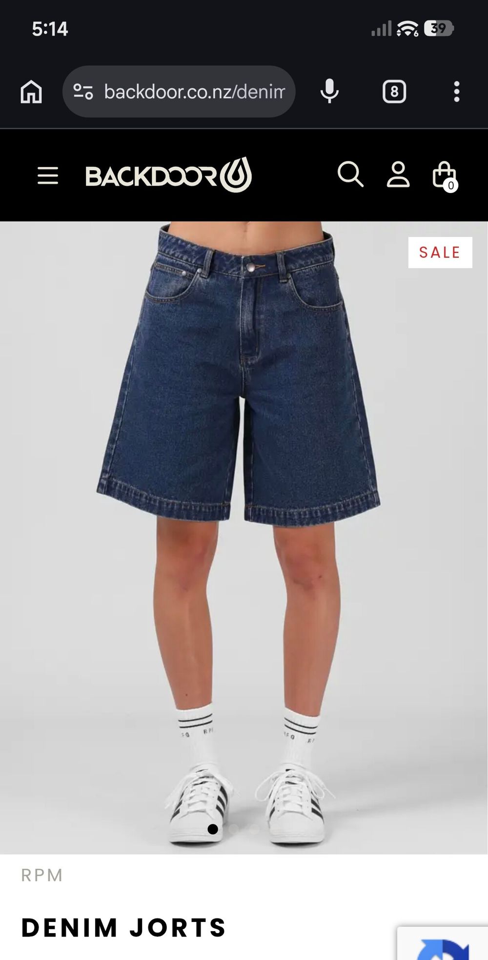 RPM denim shorts