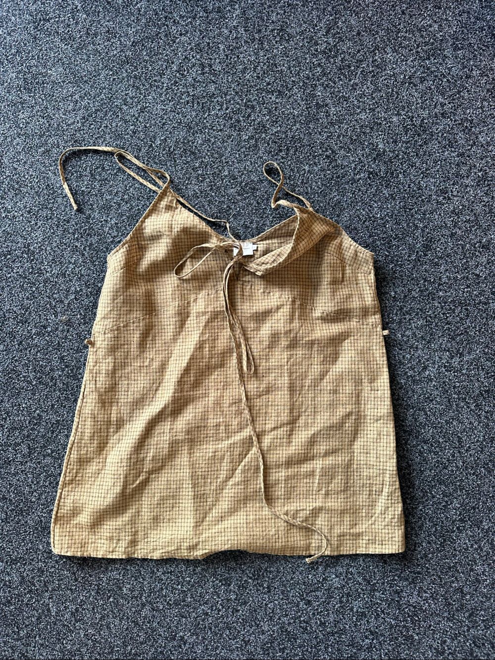 Deiji Studios Brown Check Mini Dress