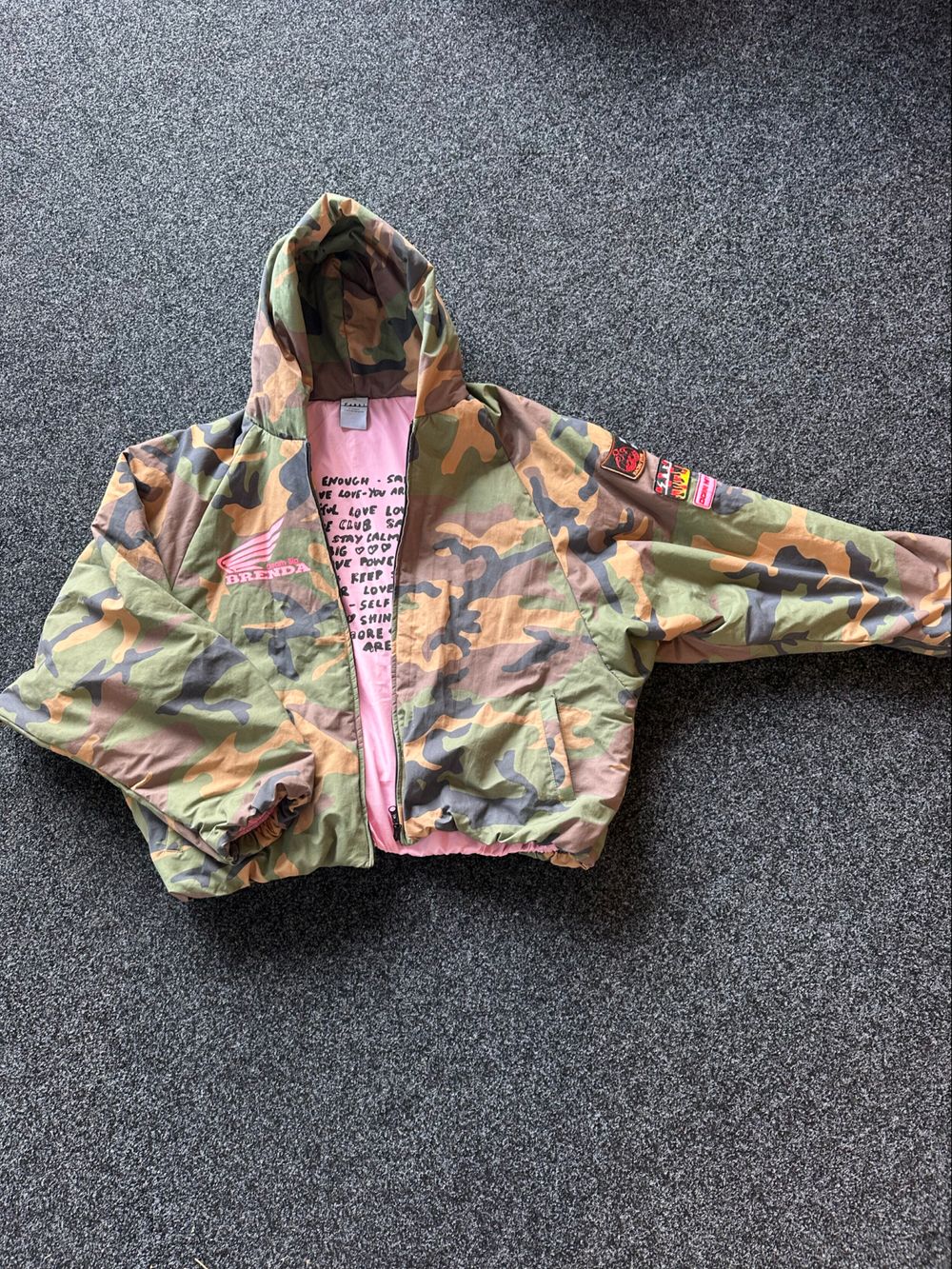 Sabbi Camouflage Hooded bomber Jacket