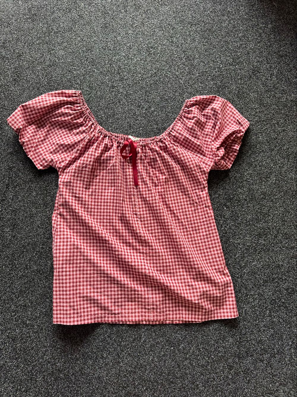 RUBY Flory Pink and Burgundy Gingham Mini Dress