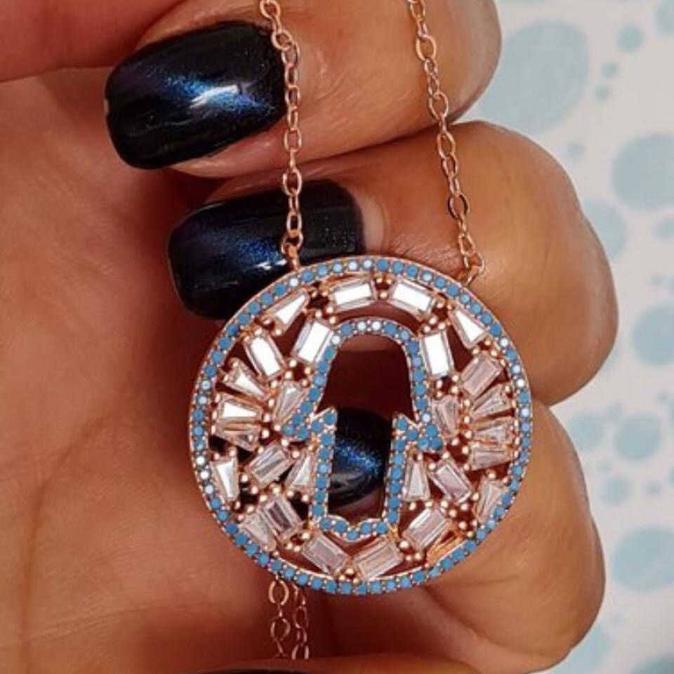 ✨ Strawberry gold and zircons Hamsa ???? necklace for protection
