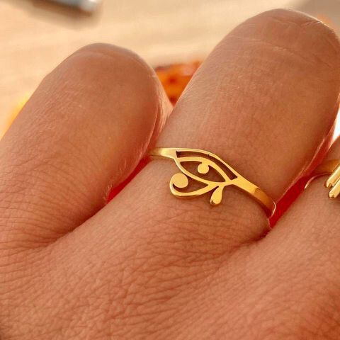 ✨ Eye of Horus ✨ Egyptian ring size 6 (52) 16mm