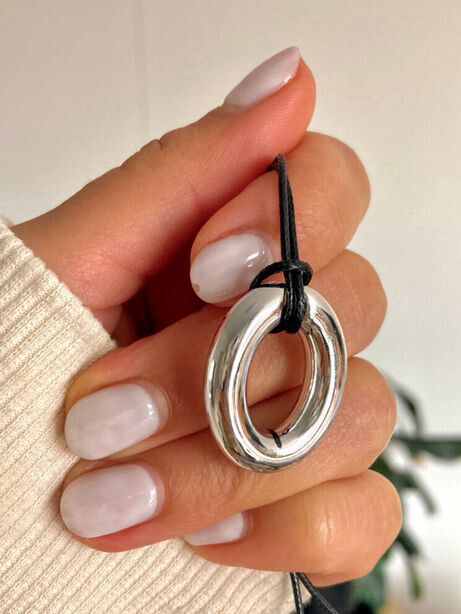 ✨ Retro black and silver necklace ✨ Material : black thin rope and silver plated hypoallergenic brass Brand new #y2k Check my other listings !!  Tags  ????️  Bracelet anklet earrings tear drop hoops Huggies high end watch wheat chain paperclip twisted bol