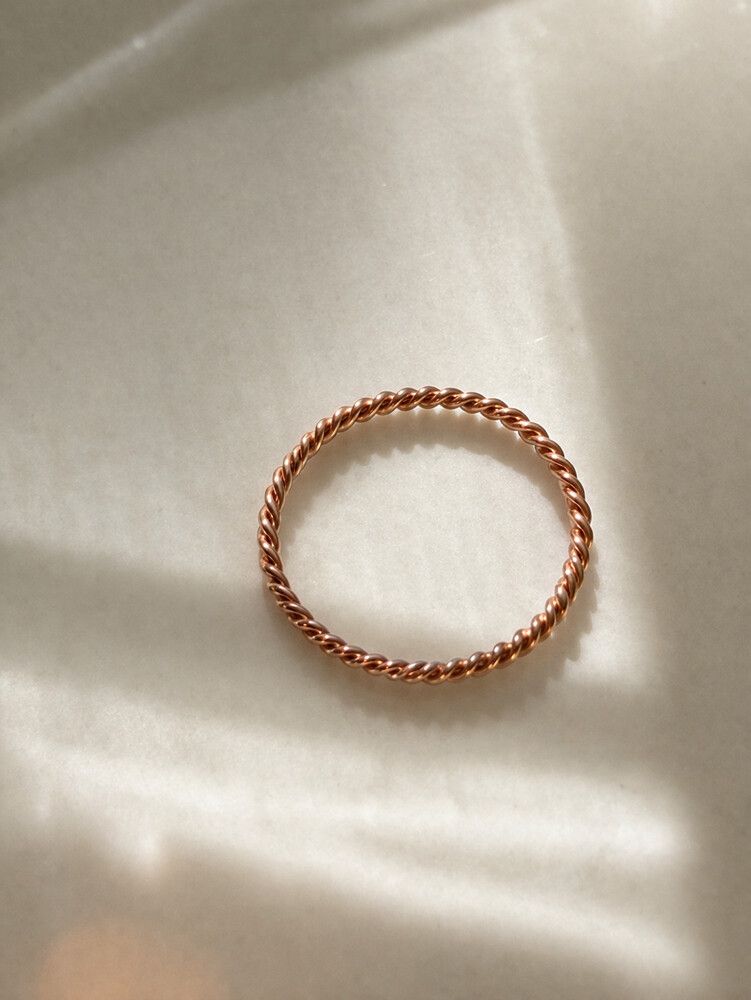 ✨ Minimal Twisted Silver Ring – Everyday Essential ✨  This sleek twisted band is crafted from high-quality silver-filled stainless steel, giving you that clean, polished silver look with long-lasting durability. Designed to be waterproof, tarnish-free, an
