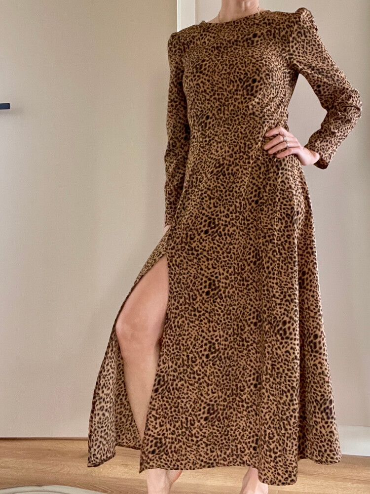 Leopard Print Maxi Dress