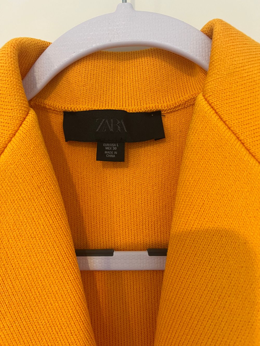 Zara Orange Sleeveless Blazer