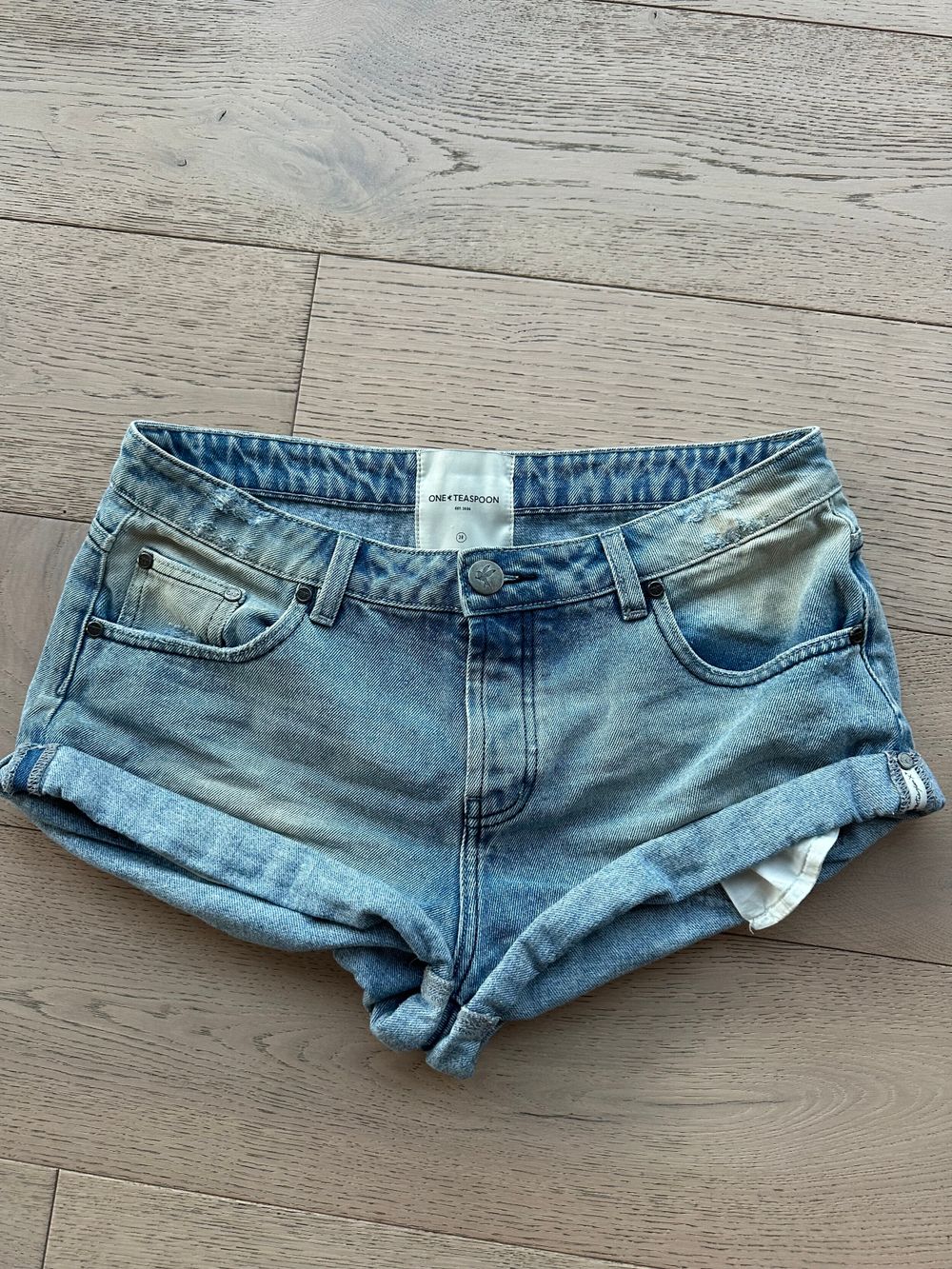 One Teaspoon Blue Denim Shorts