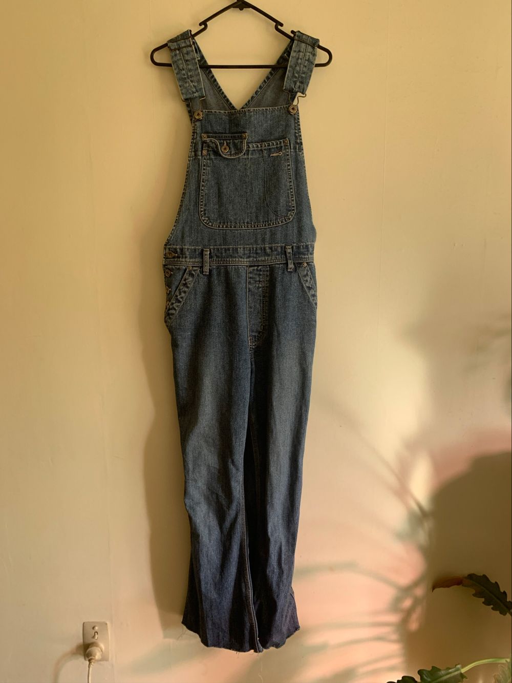 Silver Blue Denim Overalls