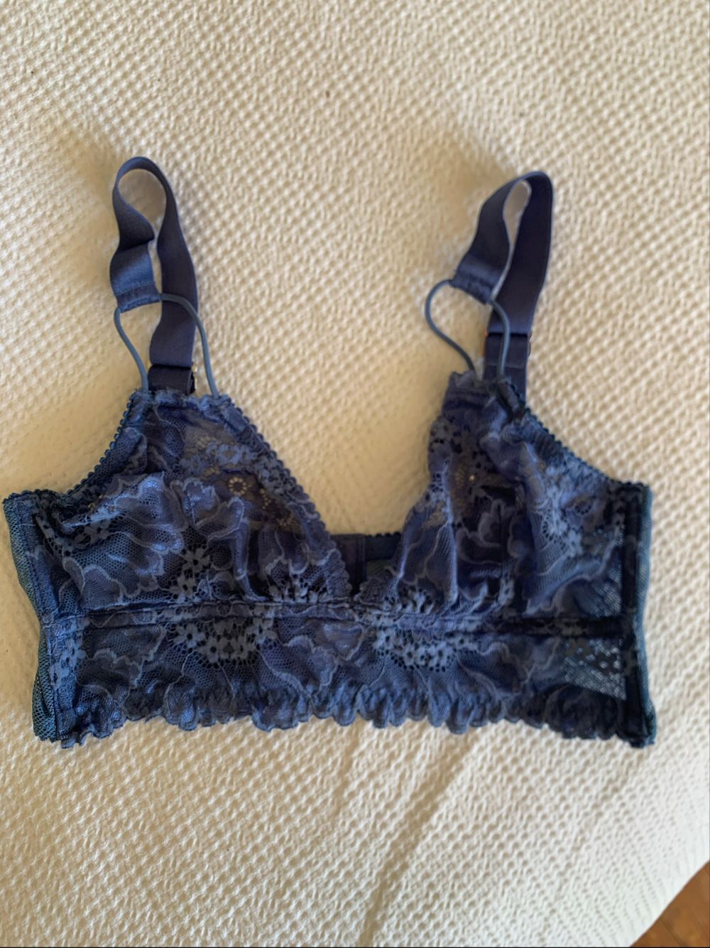 Lonely Blue Lace Bralette 10A