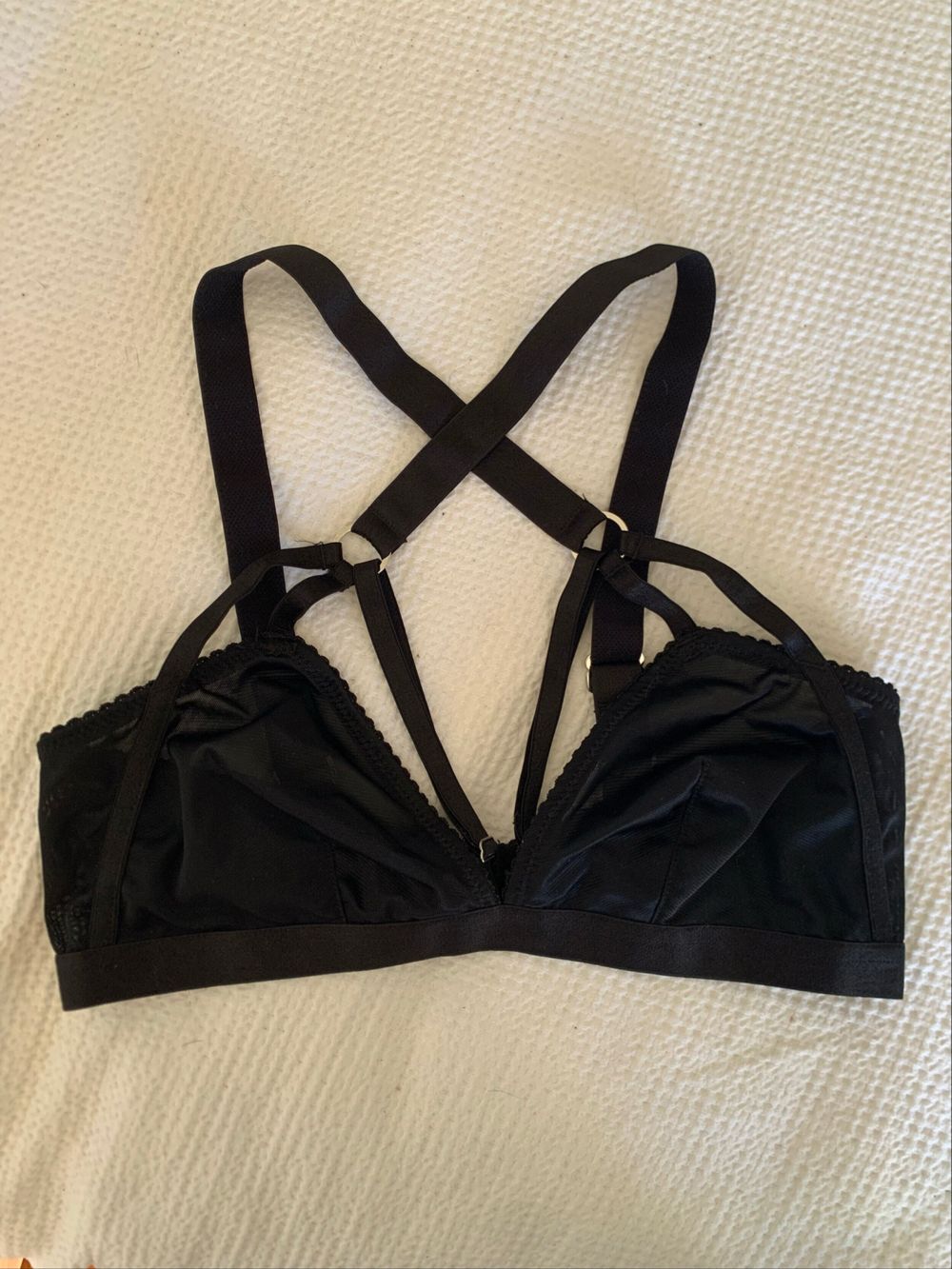 Lonely Black Strappy Bra