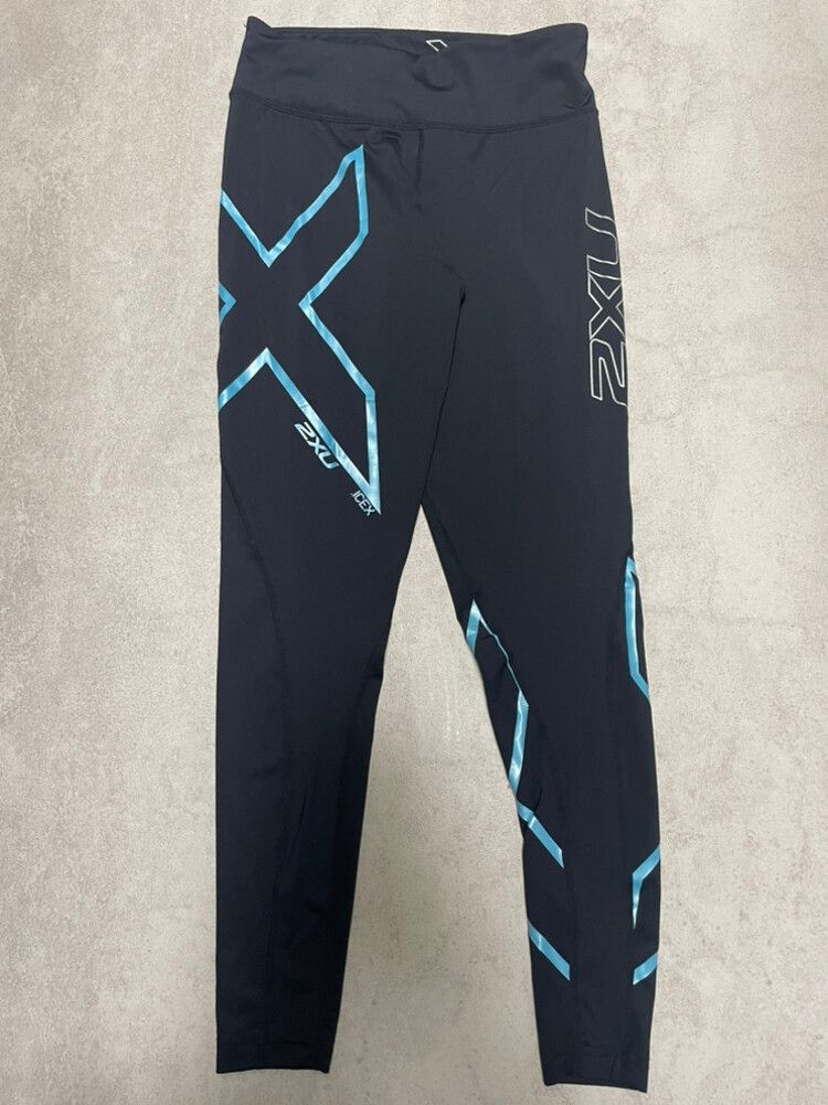 2XU Black with blue ICEX leggings