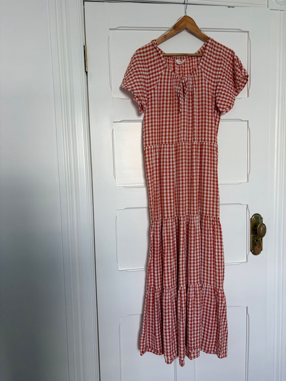 Checkered maxi dress