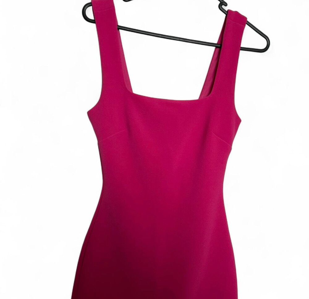 Forever New - Forever New Pink midi Dress with square neckline on Designer  Wardrobe