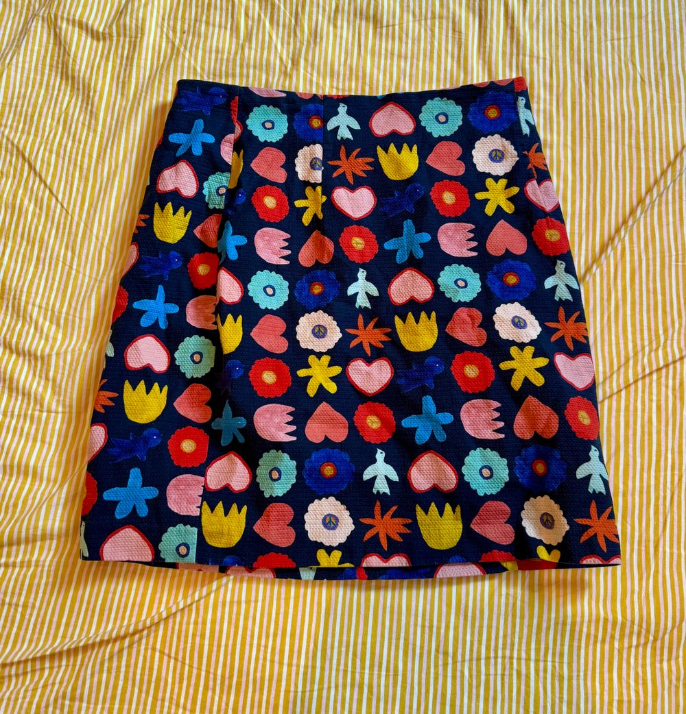 Gorman Blue Multicoloured Printed Mini Skirt