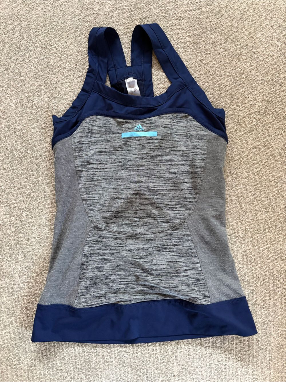 Adidas Stella McCartney Grey Blue Racerback Tank