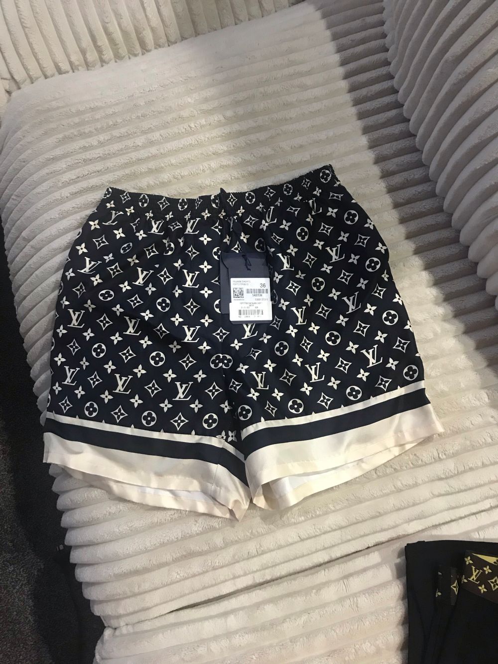 Louis Vuitton Black Pajama Shorts