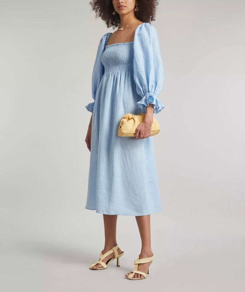 Atlanta Linen Midi-Dress