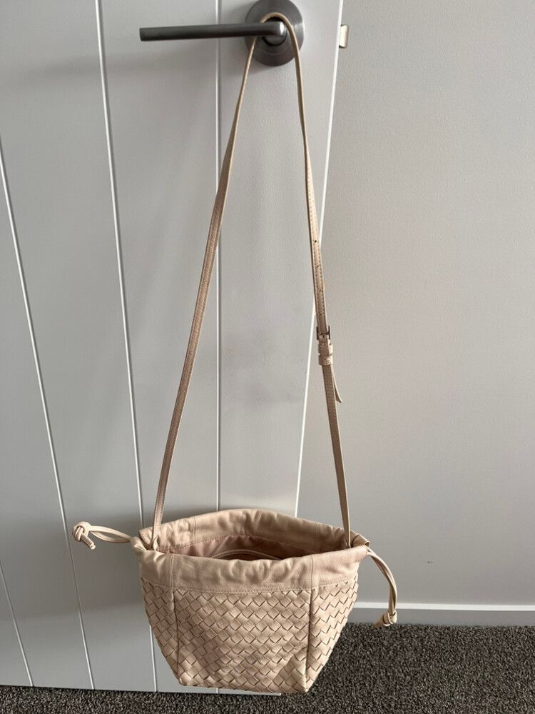 Country Road Leather Cream/Beige Woven Bag