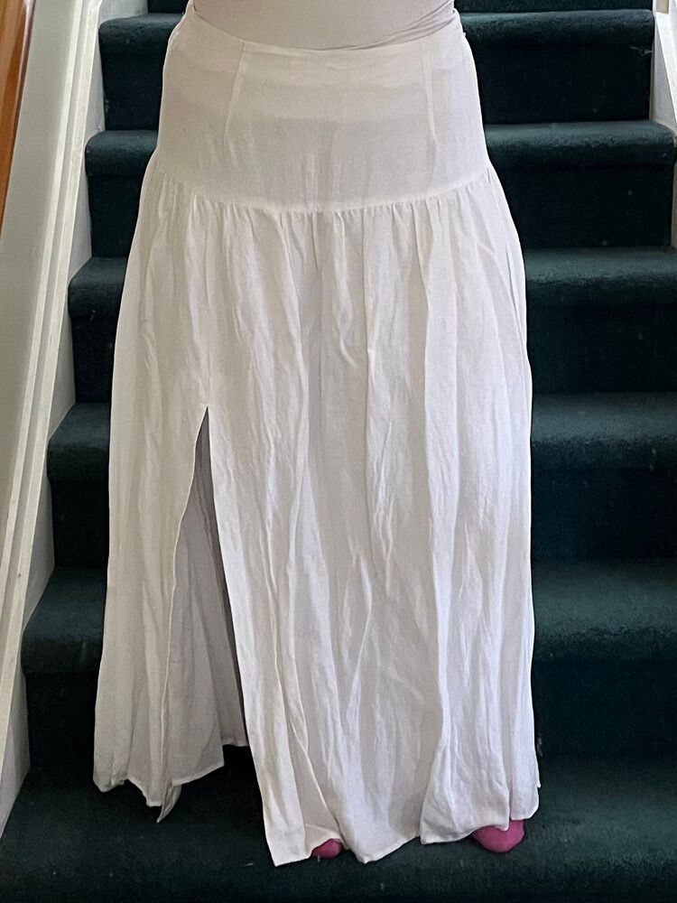 Ivy + Jack White Maxi Skirt