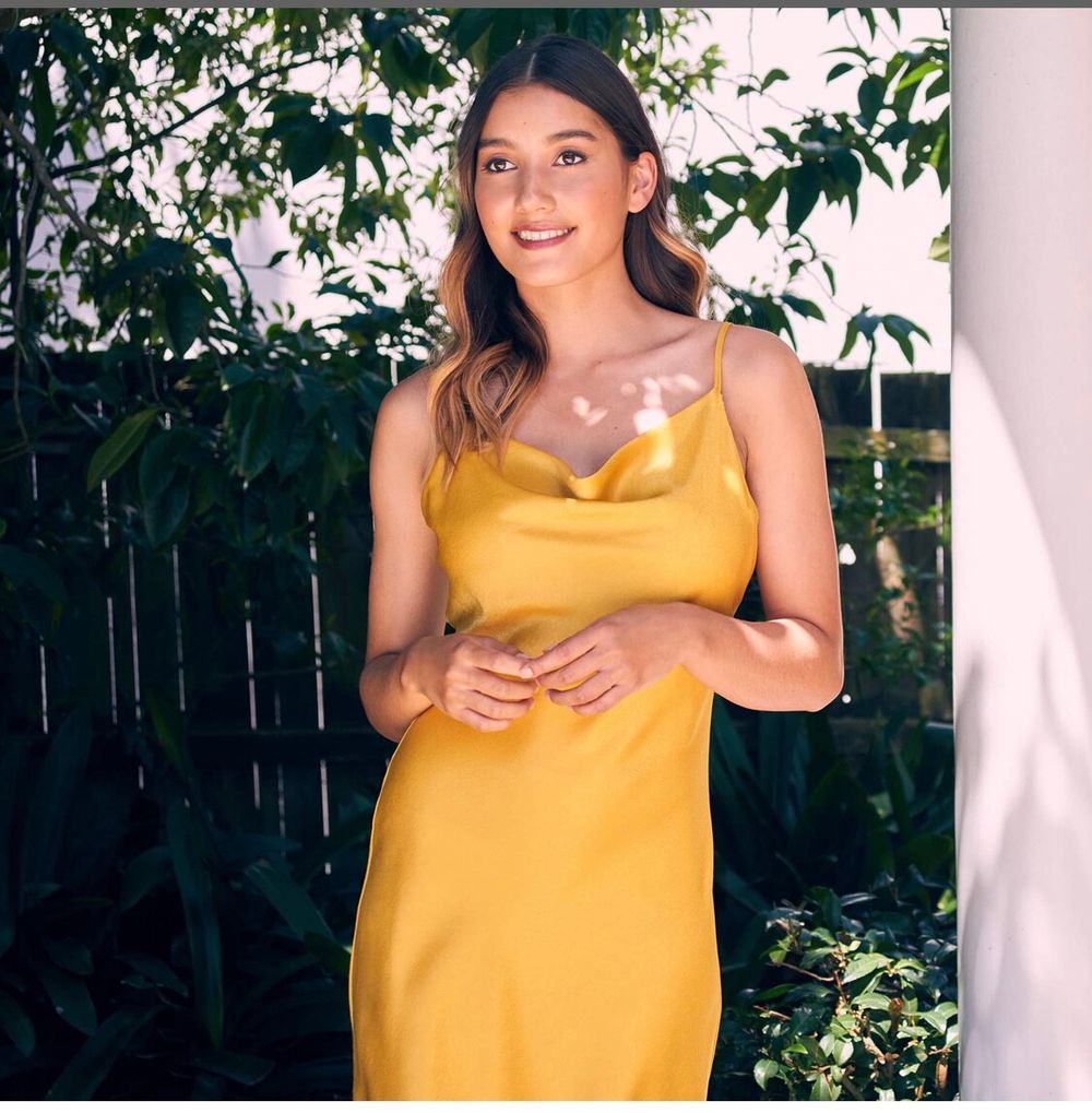 gold dress pagani Shop our Metalic Jersey Twist Sleeve Midi Dress in Gold