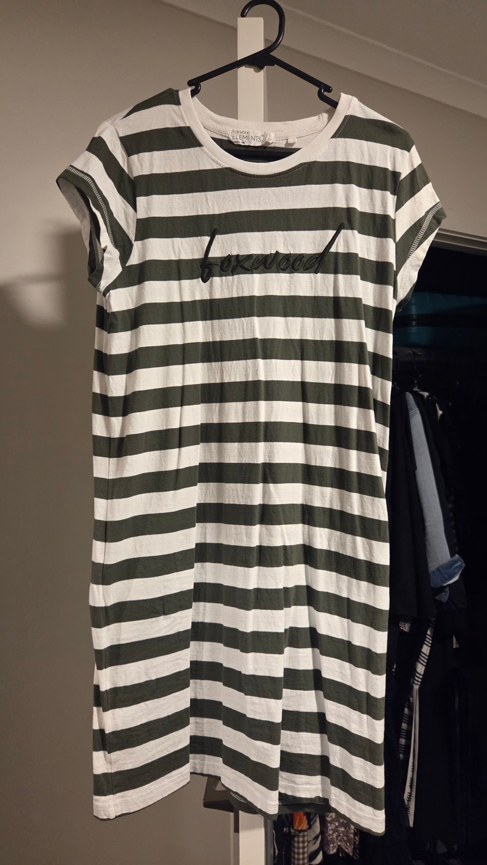 Boxwood Green and White Stripe Dress