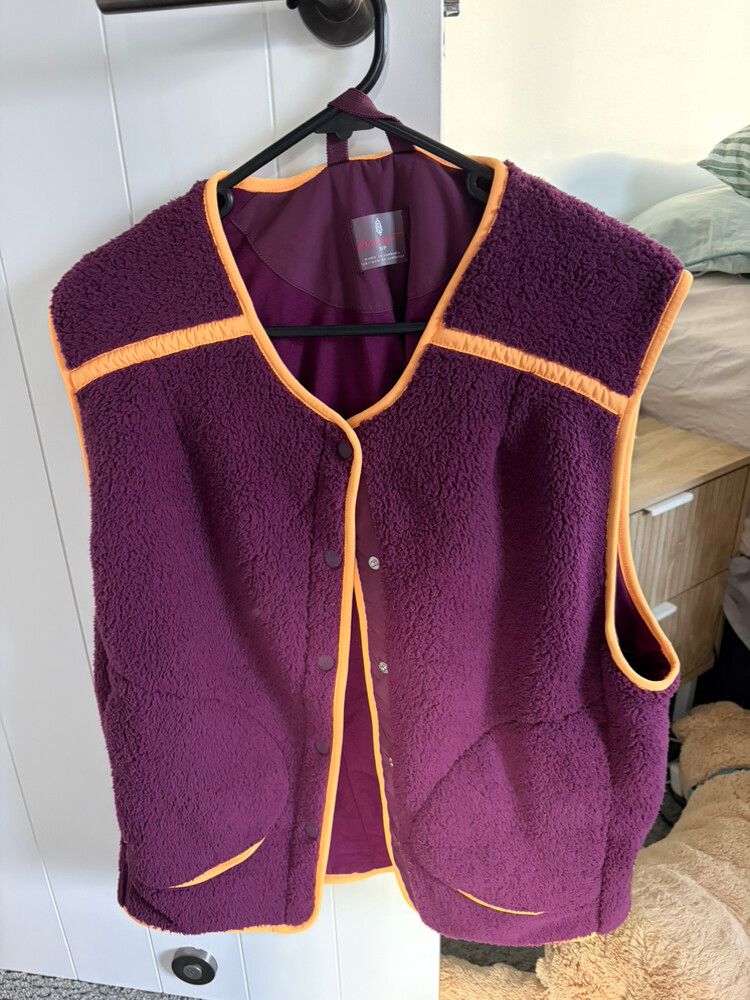 Free People Purple Fleece Vest