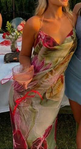 Jaded London - Dahlia Hand-Beaded Backless Chiffon Maxi Dress on Designer  Wardrobe