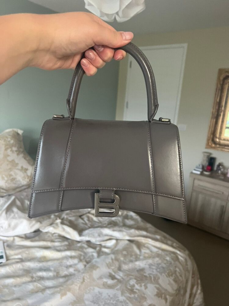 balenciaga hourglass bag grey