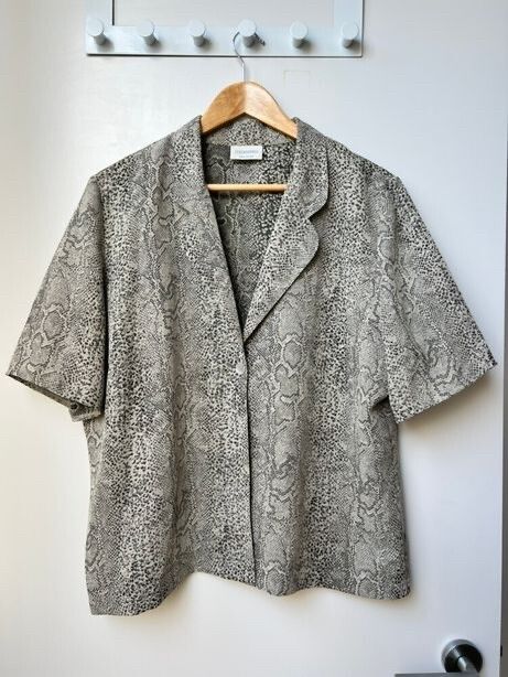 Grey Snake Print Shirt