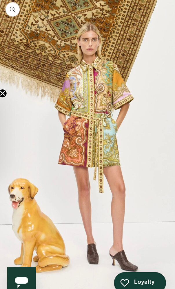 Alemais Clemenza Spliced Mini Dress