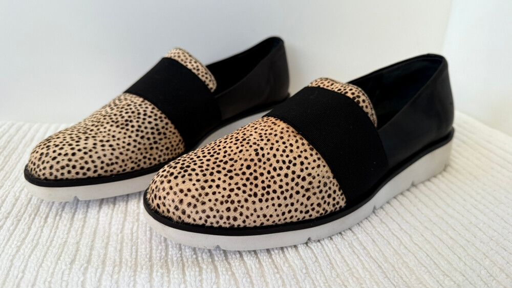 Brand New Wittner Animal-Print Loafers – NZ 10 – Haircalf Leather