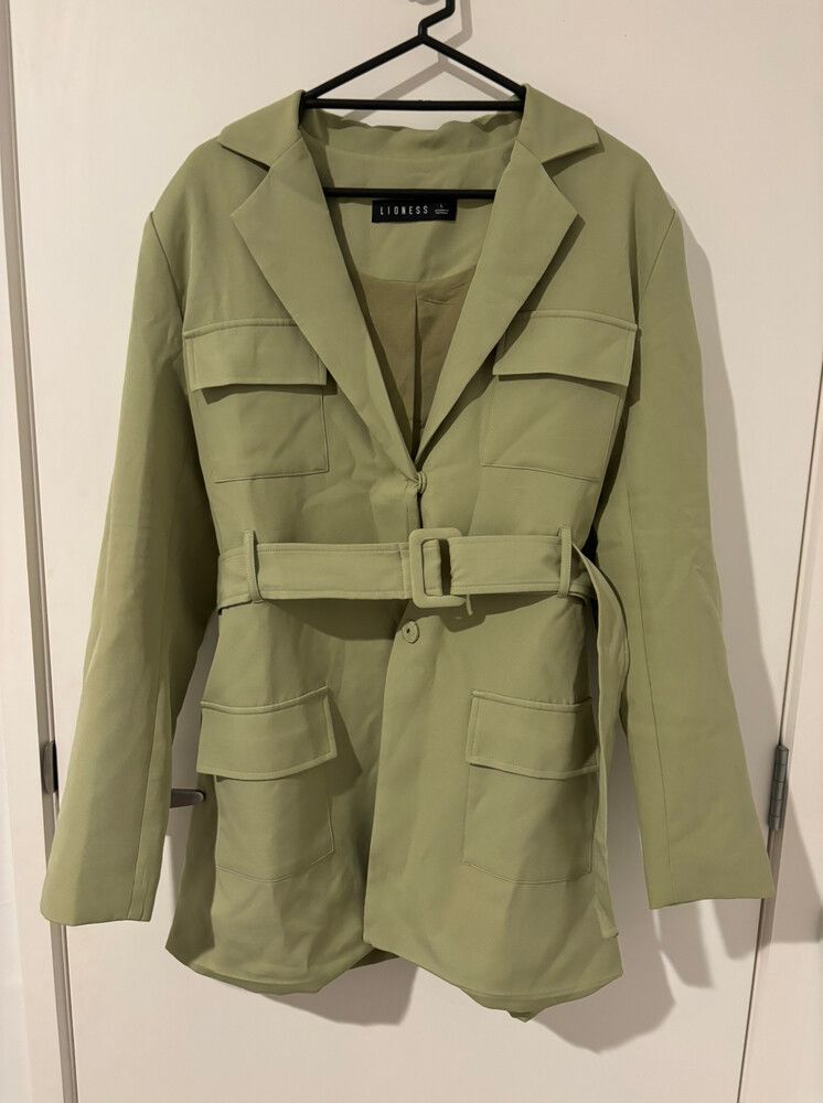 green emerald velvet dress LIONESS Olympia Blazer Dress Lemon