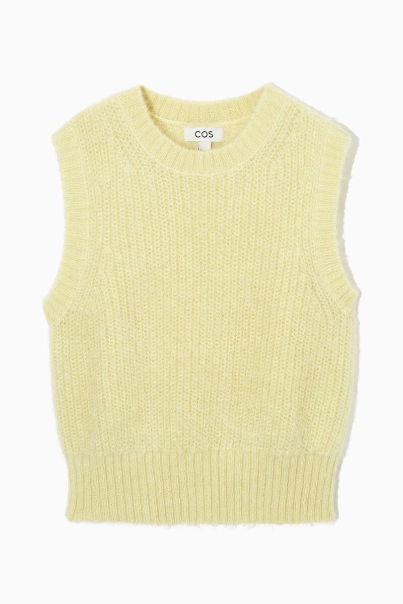 COS mohair knit vest
