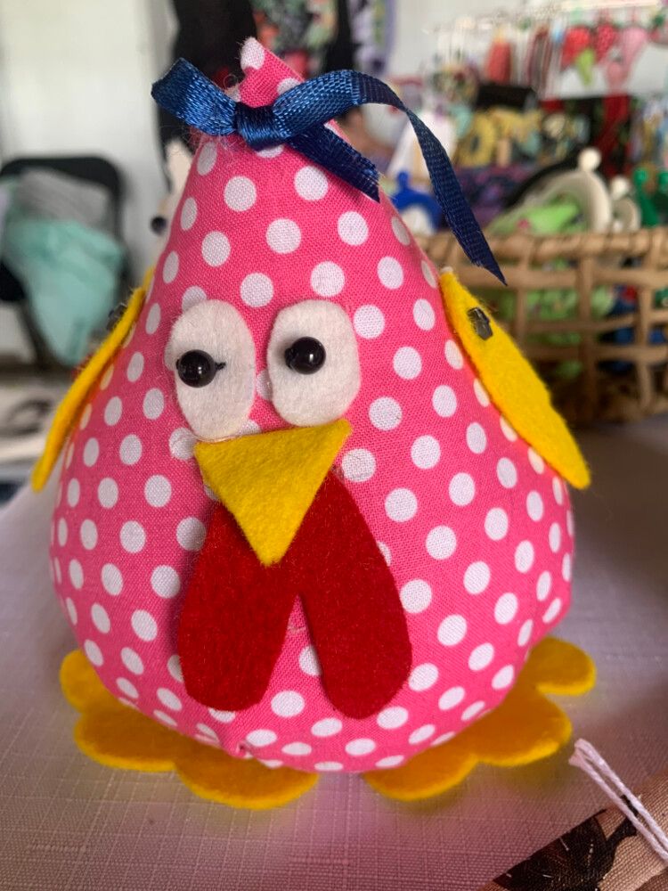 Hand crafted Sand Chicken  Door Stop