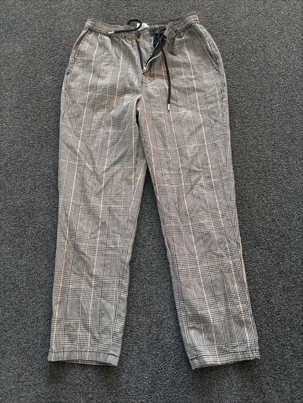 Absent Grey Plaid Pants
