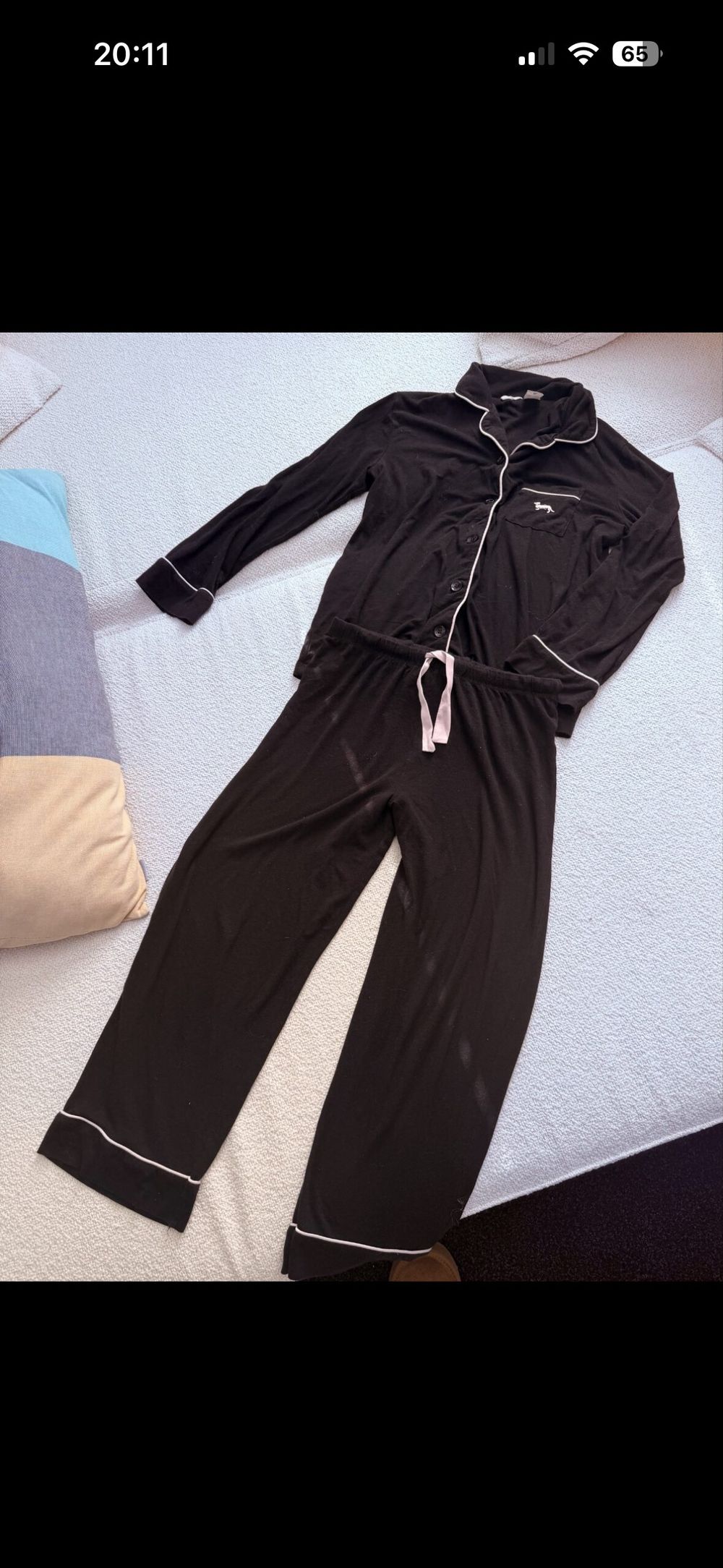 Peter Alexander Black Pyjama Set - Girls Size 12