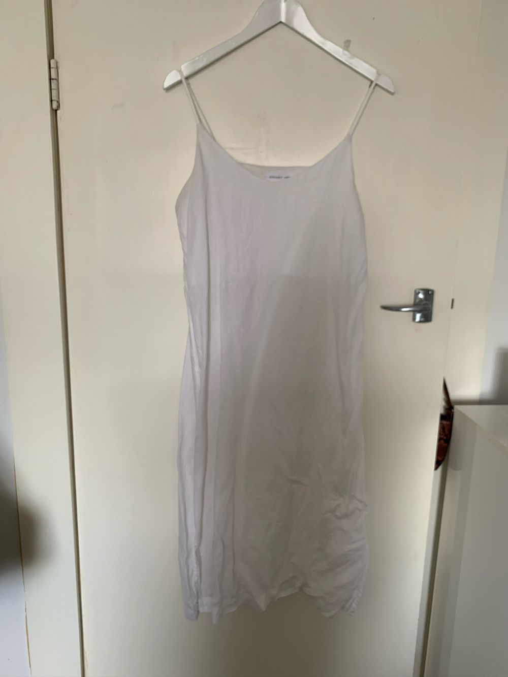 linen bell sleeve dress Linen white dress main image 0