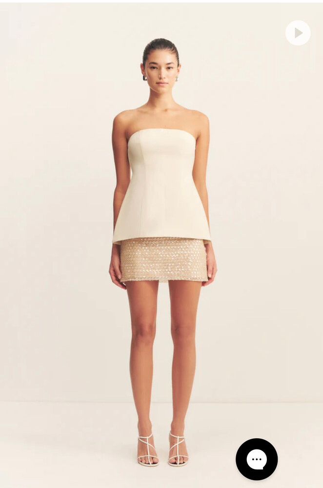 Gigi Strapless Bustier - Ecru