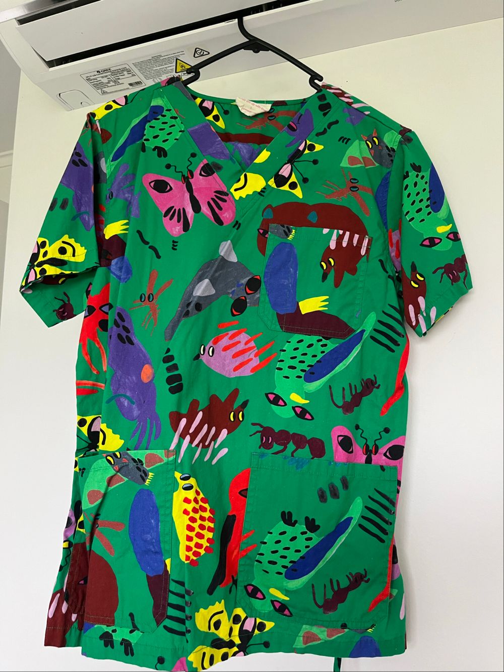 Gorman Green Animal Print Scrub Set