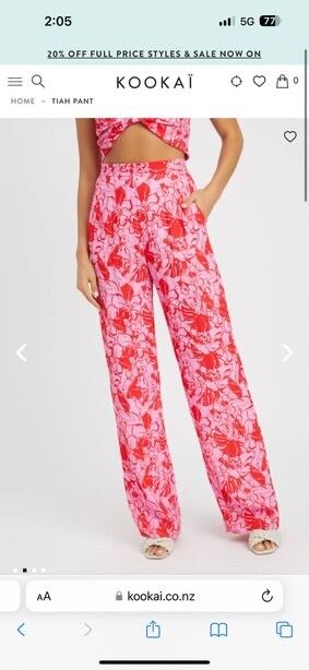 Kookai Tiah Print Pants