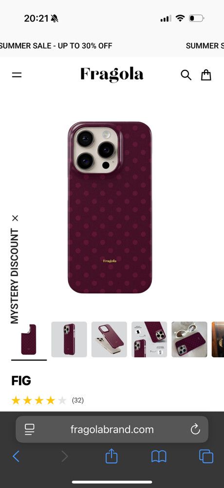 Fragola Fig iPhone 16 Case