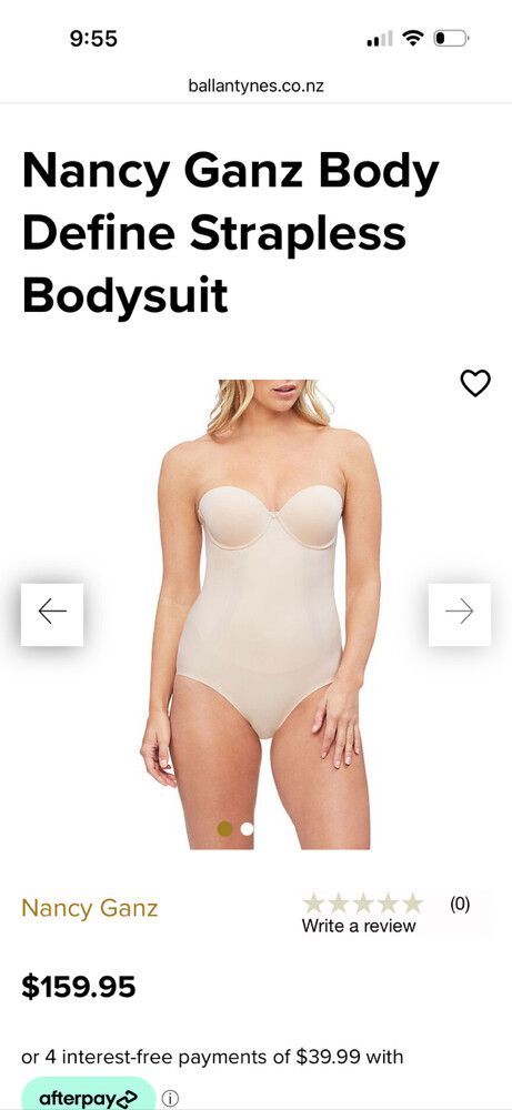 Brand New! Nancy Ganz Body Define Strapless Bodysuit - comes with straps