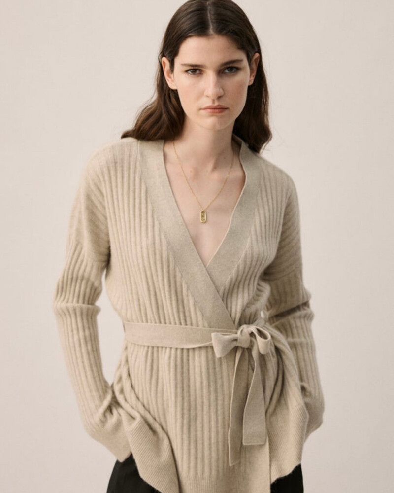 Soft Wool Wrap Cardi