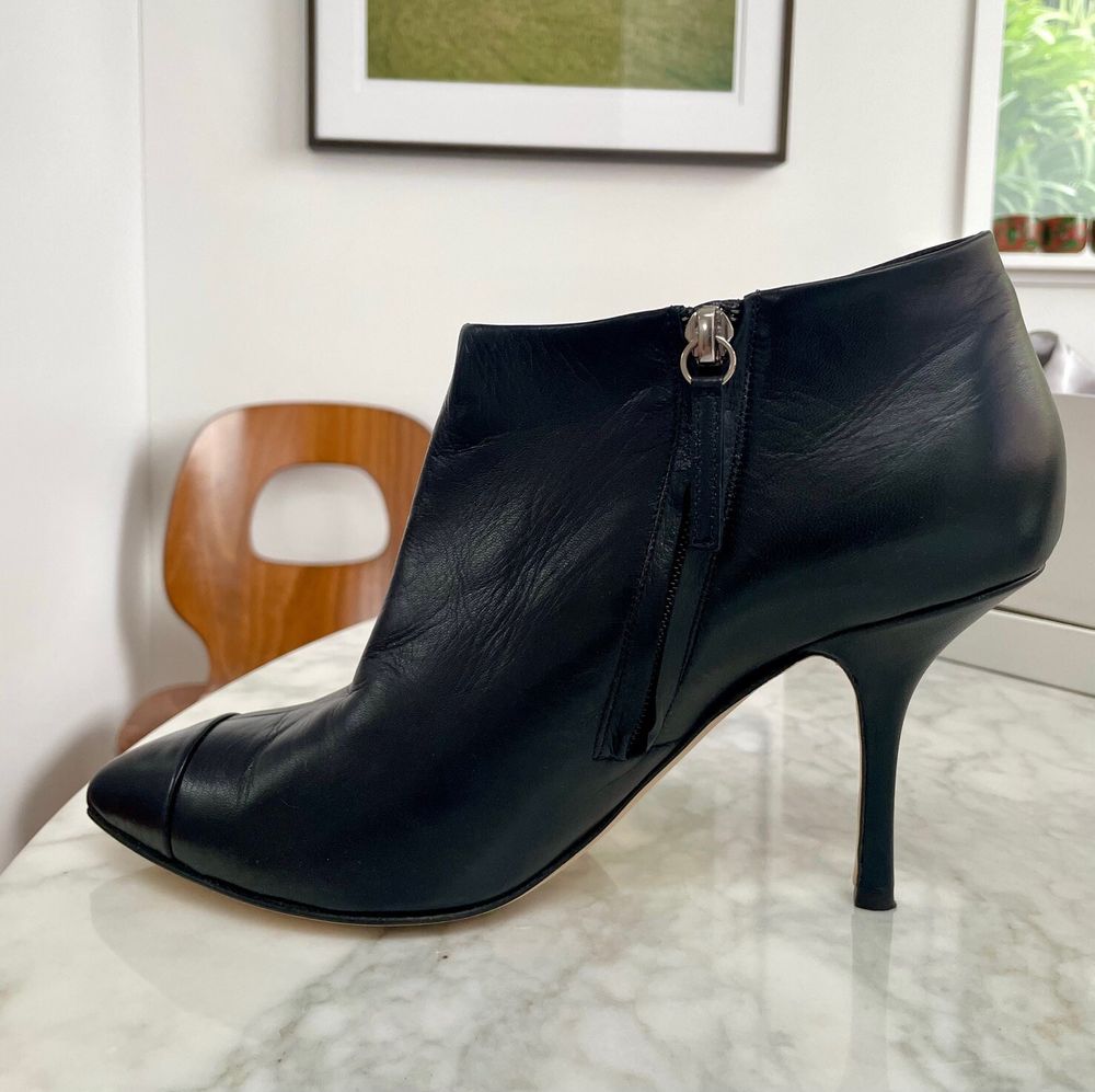 Lucrezia 90 Leather Ankle Boots