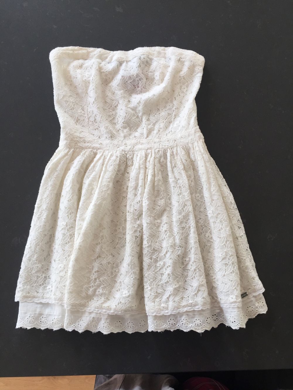 superdry white lace dress womens Lace Trim Maxi Dress in OFF WHITE
