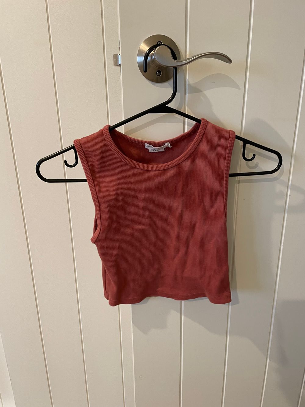 Light Maroon basic crop top