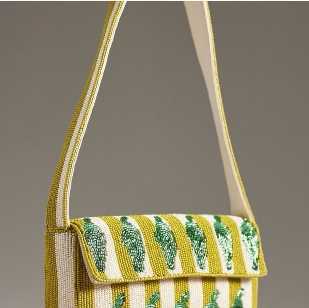 🌶 ANTHROPOLOGIE - Fiona Beaded Jalapeño Bag - Viral 2025 Purse