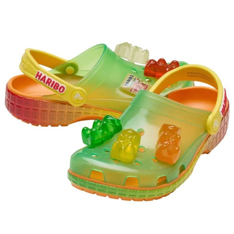 Crocs x Haribo Gummy Bear Classic Clog M10 W12 BNWT Sold Out Goldbears