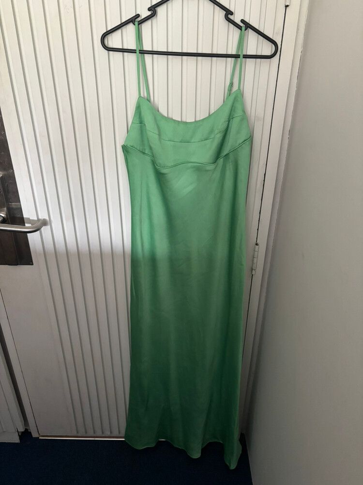 Dotti - Dotti Green Satin Dress on Designer Wardrobe