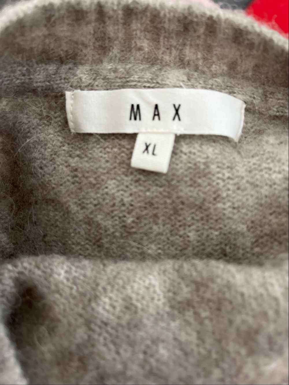 MAX Brown Knit Vest Size XL